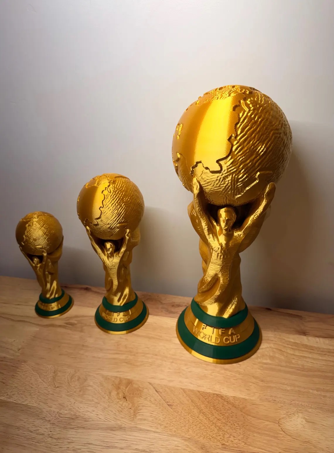 World Cup Trophy replica — all three sizes